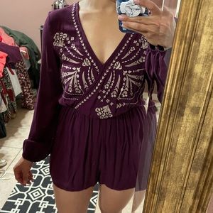 Embroidered Romper
